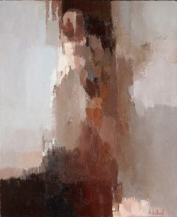 La Femme sous le Porche - Huile sur toile - 73 x 60 cm (2005)