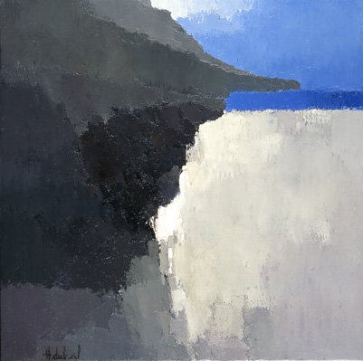 La Plage Grise - Huile sur toile - 60 x 60 cm (2003)