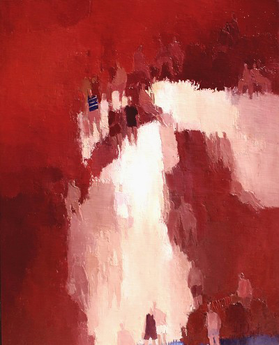 La Plage aux Rochers Rouges - Huile - 81x65cm - 2002