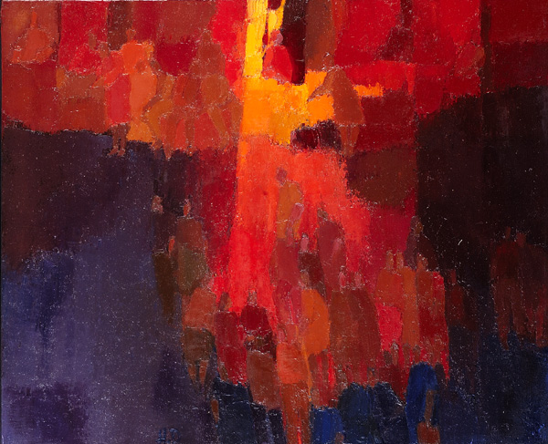 La boutique eclairee - Huile sur toile - 61 x 50 cm (2001)